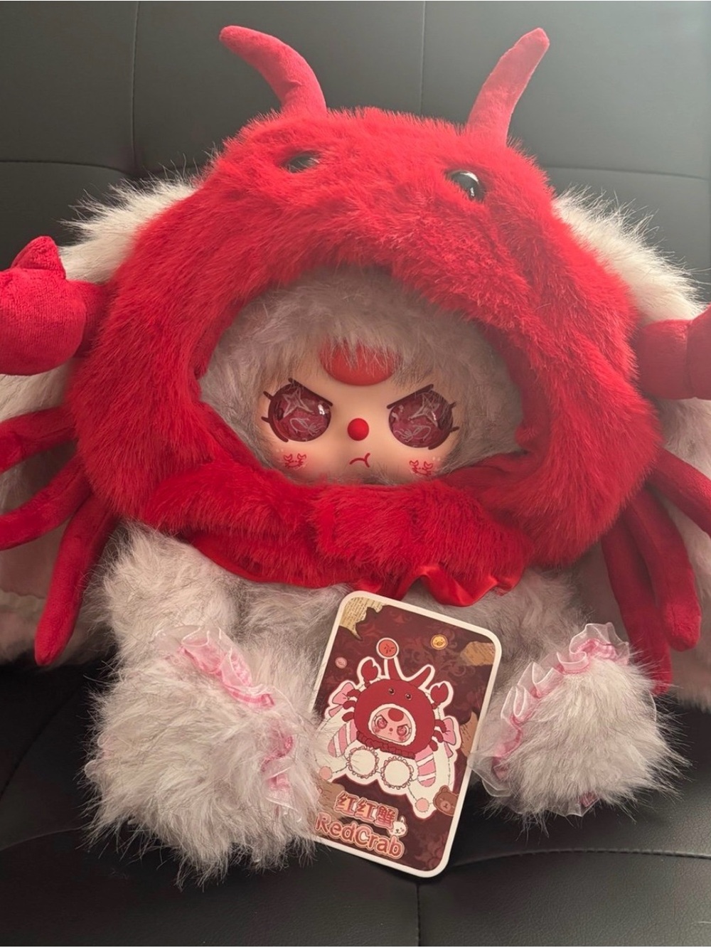 Baby Three 500% Hat Poster Bunny Series Vinyl Plush confimed Crab Special Eyes
